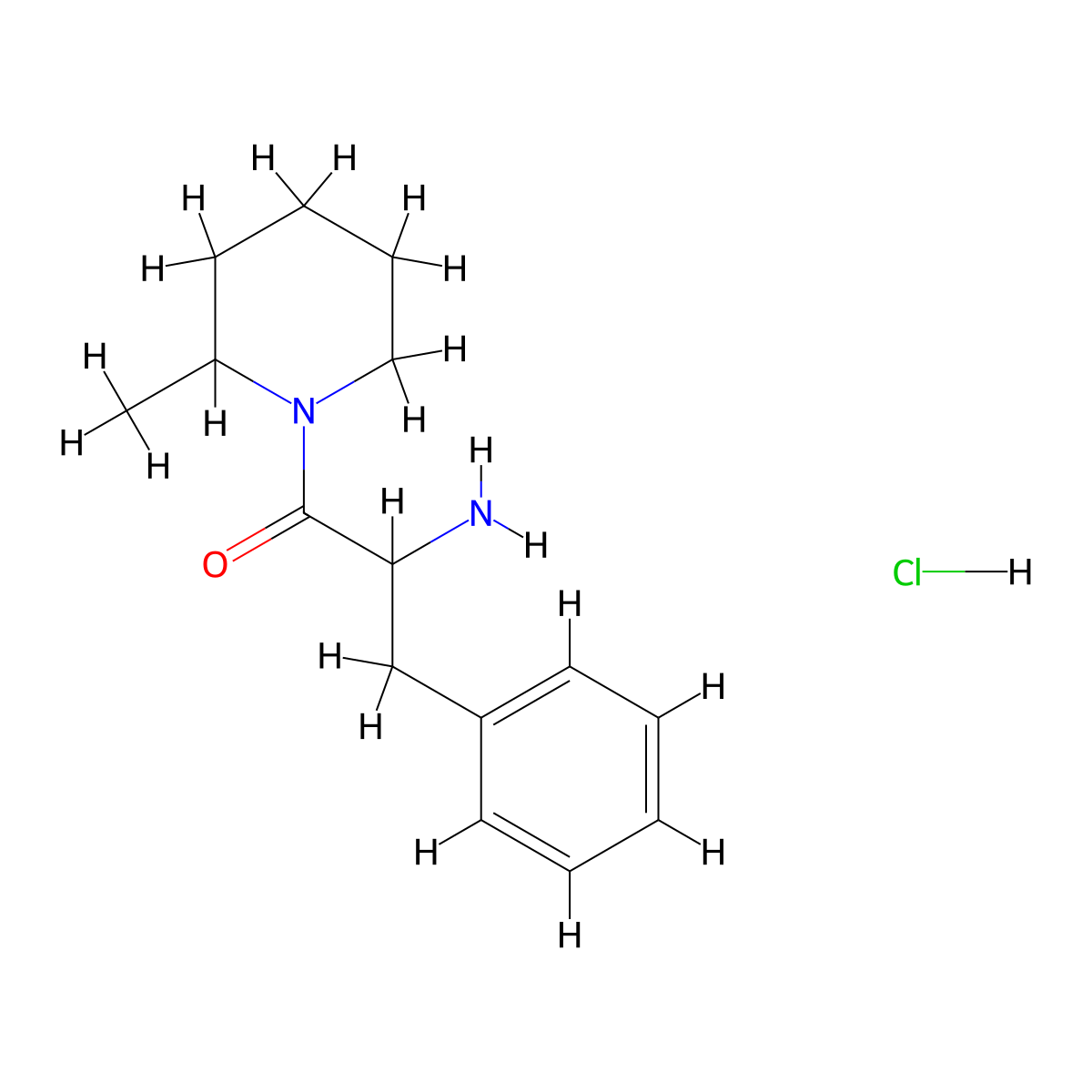 2-Amino-1-(2-methyl-1-piperidinyl)-3-phenyl-1-propanone hydrochloride molecular structure, CAS 1236267-51-8