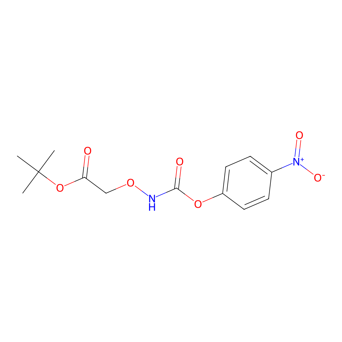 tert-Butyl 2-((4-nitrophenoxy)carbonylaminooxy)acetate molecular structure, CAS 1236291-73-8