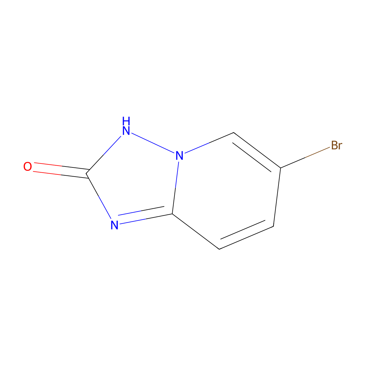 6-Bromo-[1,2,4]triazolo[1,5-a]pyridin-2(3H)-one molecular structure, CAS 1236325-06-6