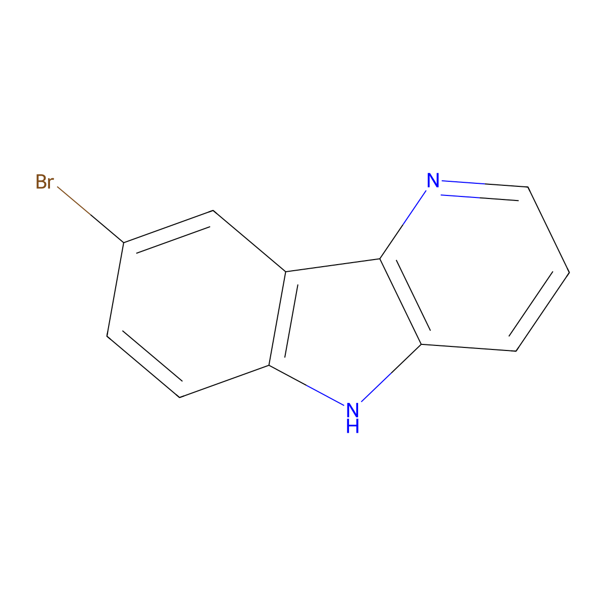 8-Bromo-5H-pyrido(3,2-b)indole molecular structure, CAS 1236349-67-9