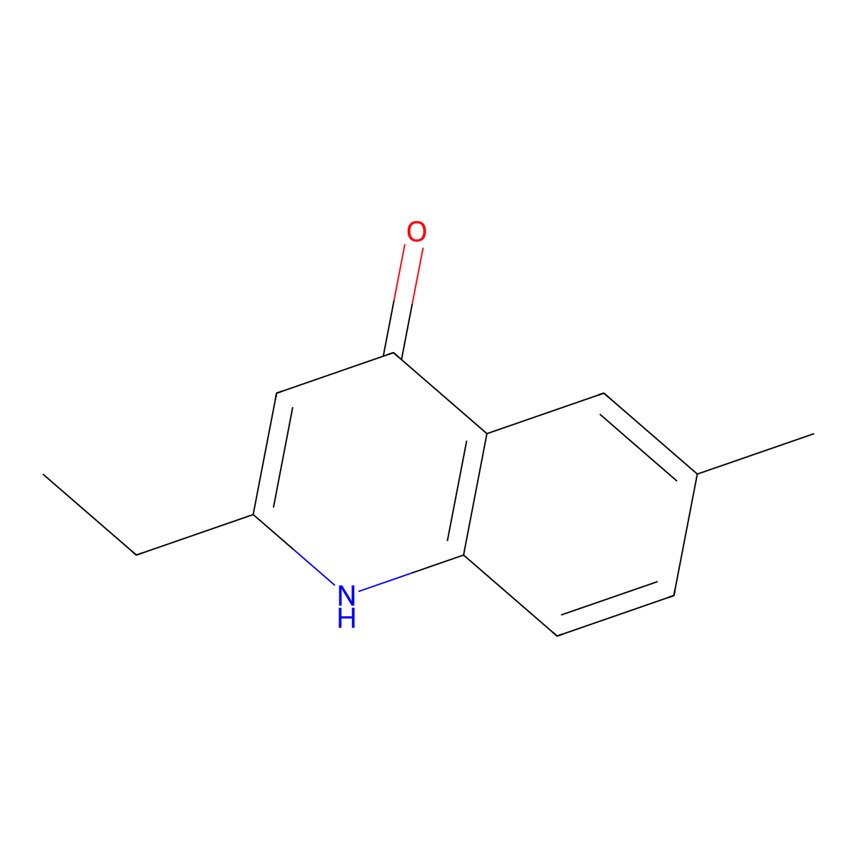 2-Ethyl-6-methylquinolin-4-ol molecular structure, CAS 123637-44-5