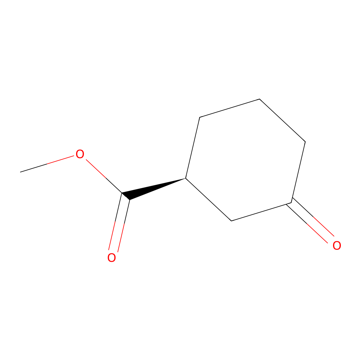 methyl (1S)-3-oxocyclohexane-1-carboxylate molecular structure, CAS 1236384-30-7