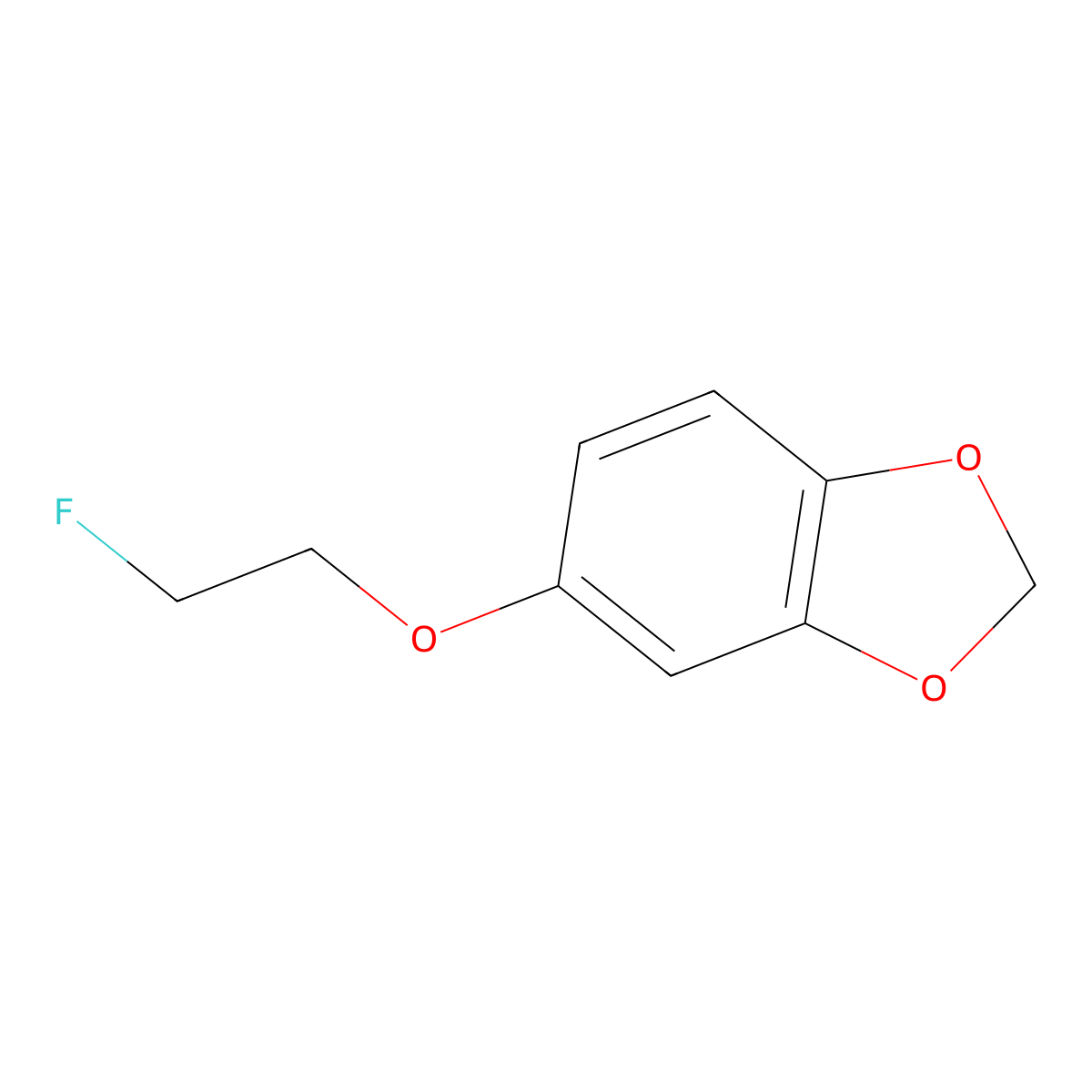 5-(2-Fluoroethoxy)-1,3-benzodioxole molecular structure, CAS 123644-42-8