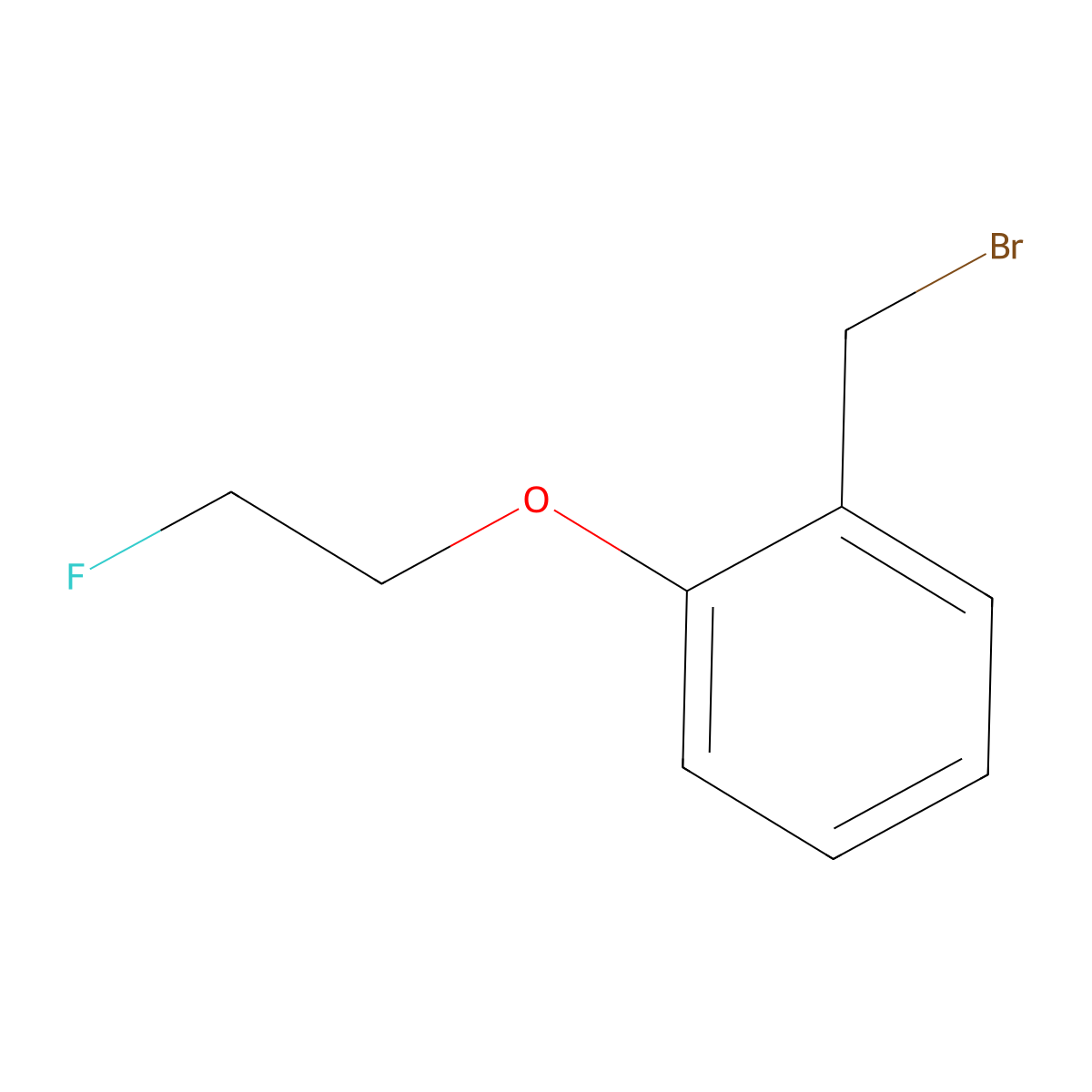 1-(Bromomethyl)-2-(2-fluoroethoxy)benzene molecular structure, CAS 123644-43-9