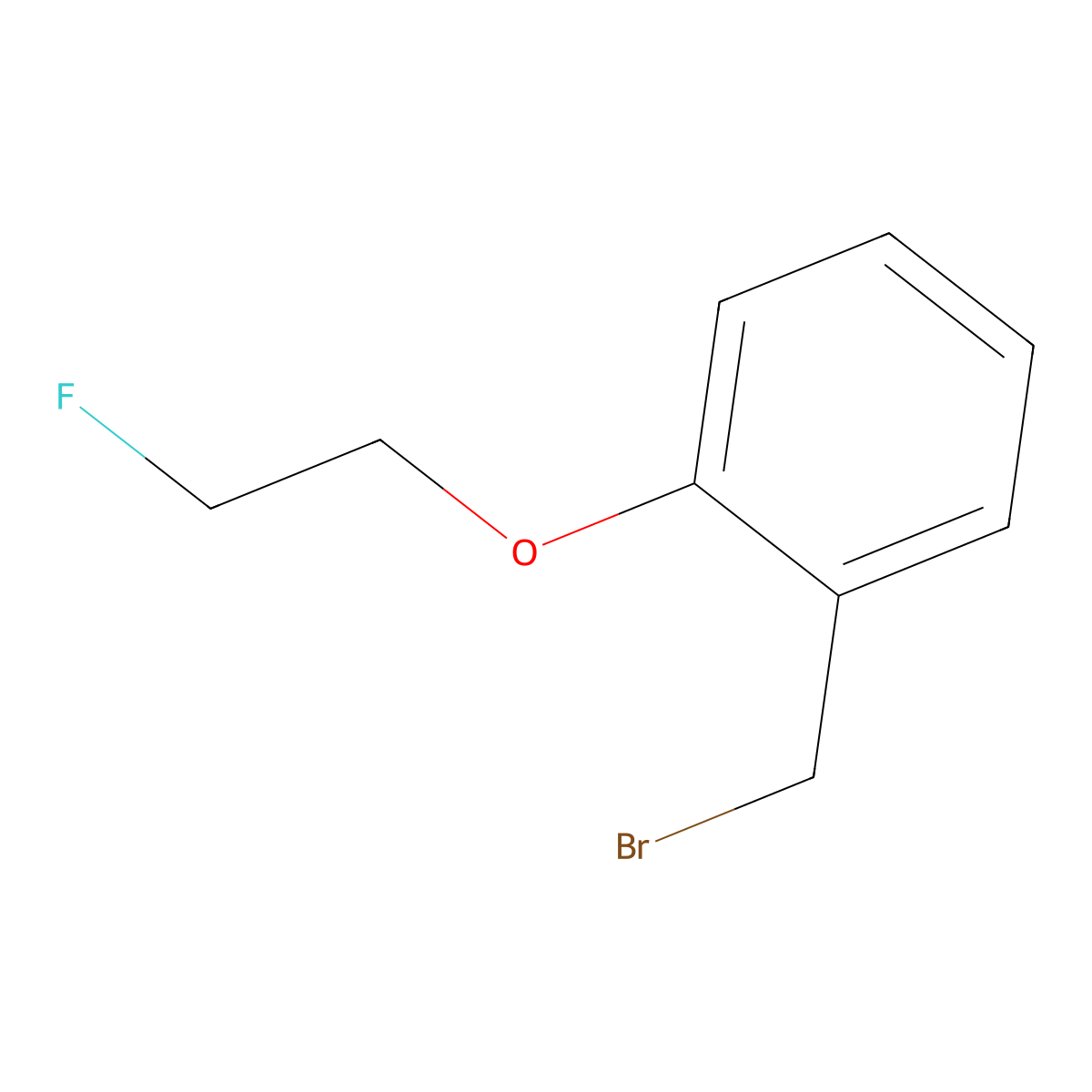 1-(Bromomethyl)-2-(2-fluoroethoxy)benzene molecular structure, CAS 123644-43-9