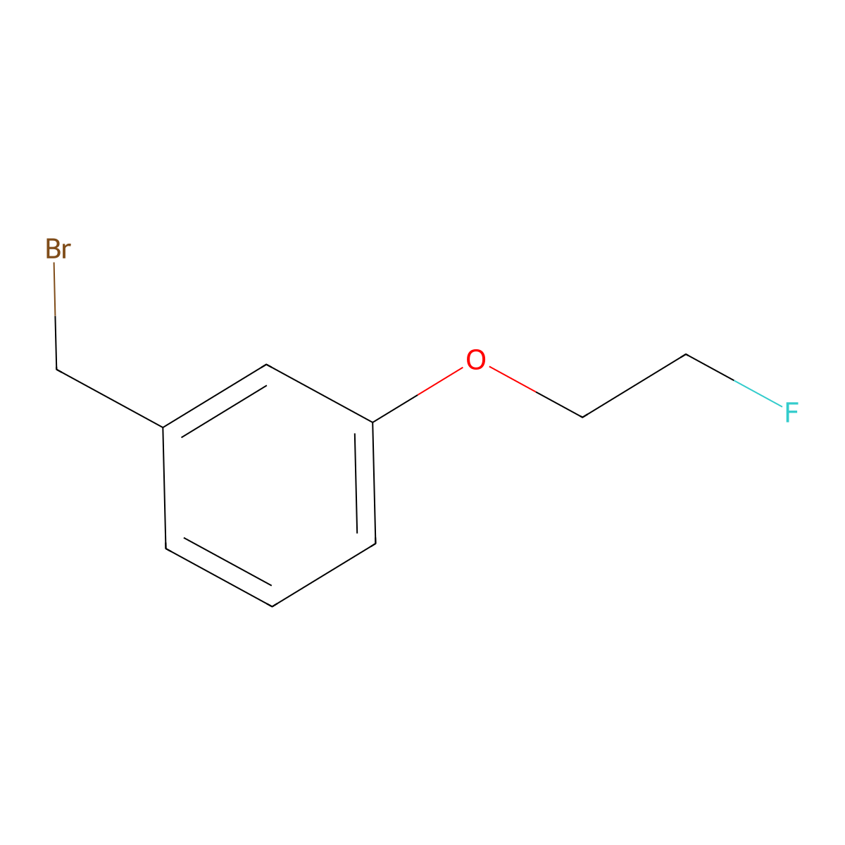 1-(Bromomethyl)-3-(2-fluoroethoxy)benzene molecular structure, CAS 123644-44-0