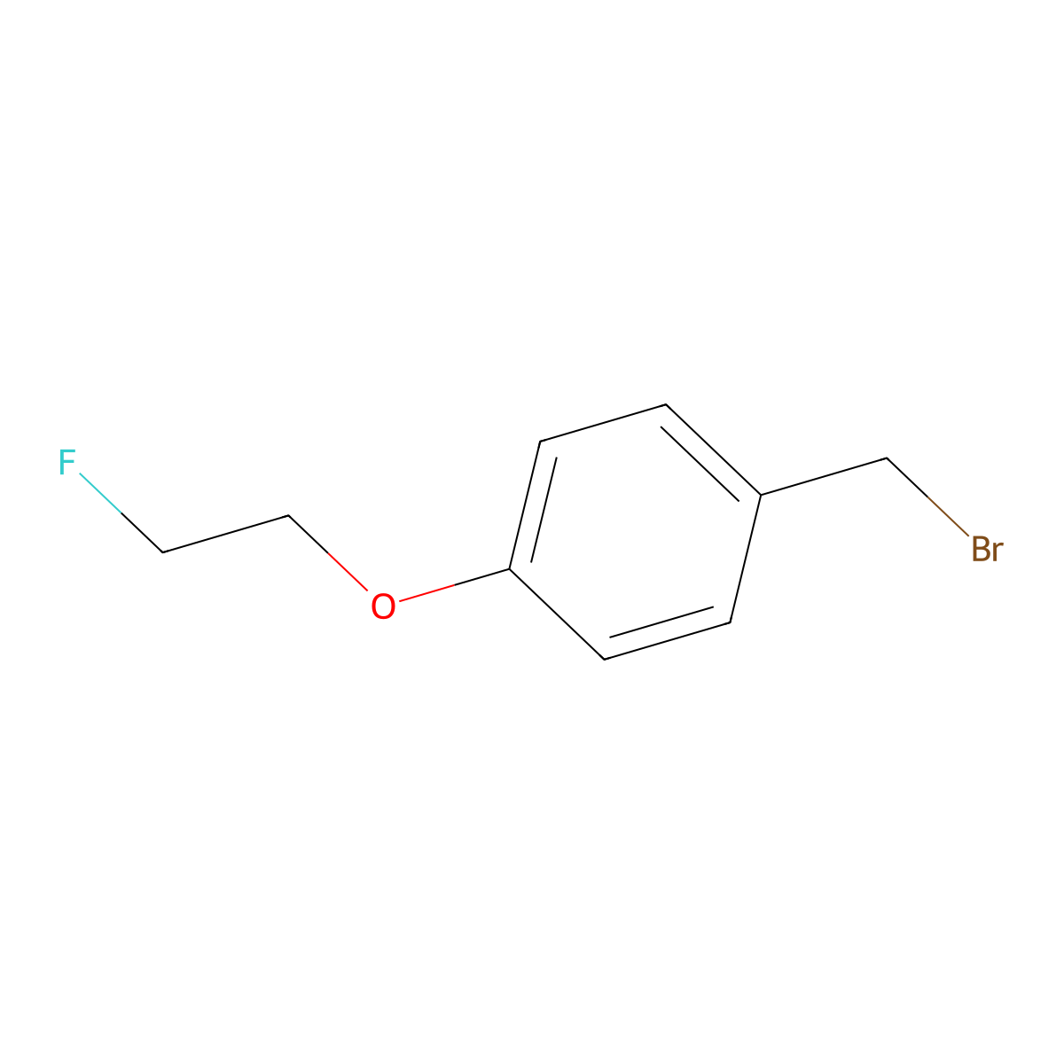 1-(Bromomethyl)-4-(2-fluoroethoxy)benzene molecular structure, CAS 123644-45-1