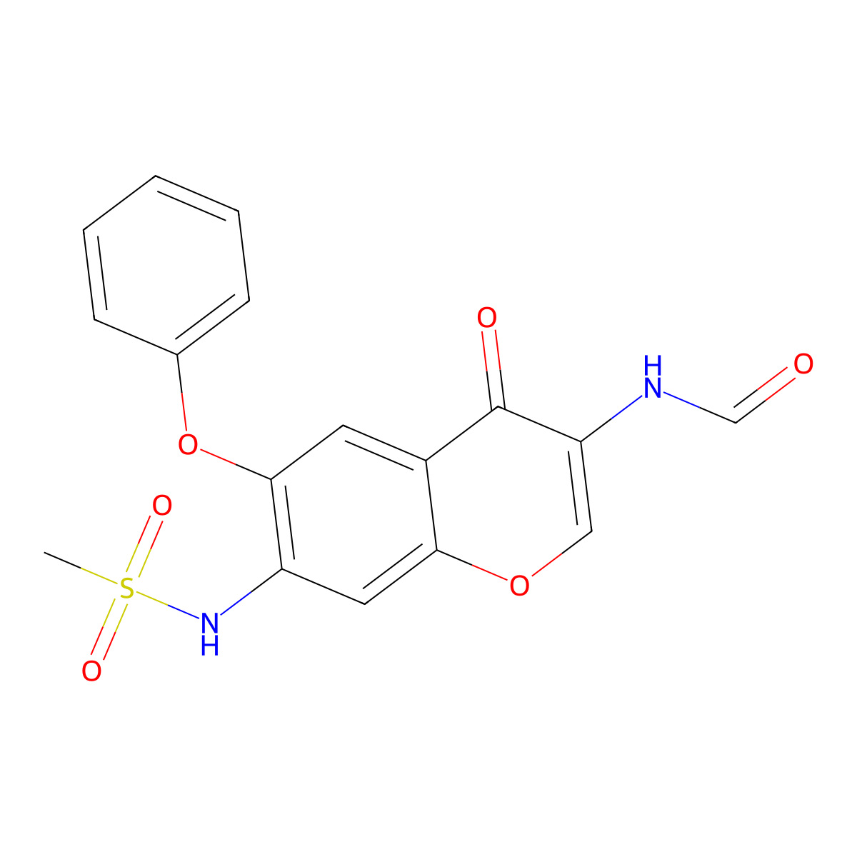 Iguratimod molecular structure, CAS 123663-49-0
