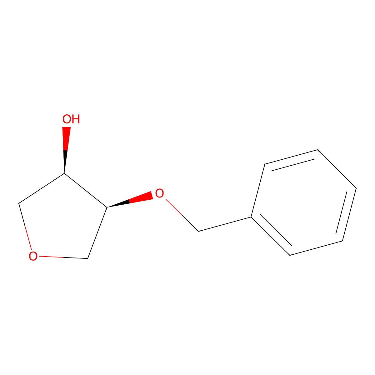 cis-4-(Benzyloxy)tetrahydrofuran-3-ol molecular structure, CAS 123665-72-5