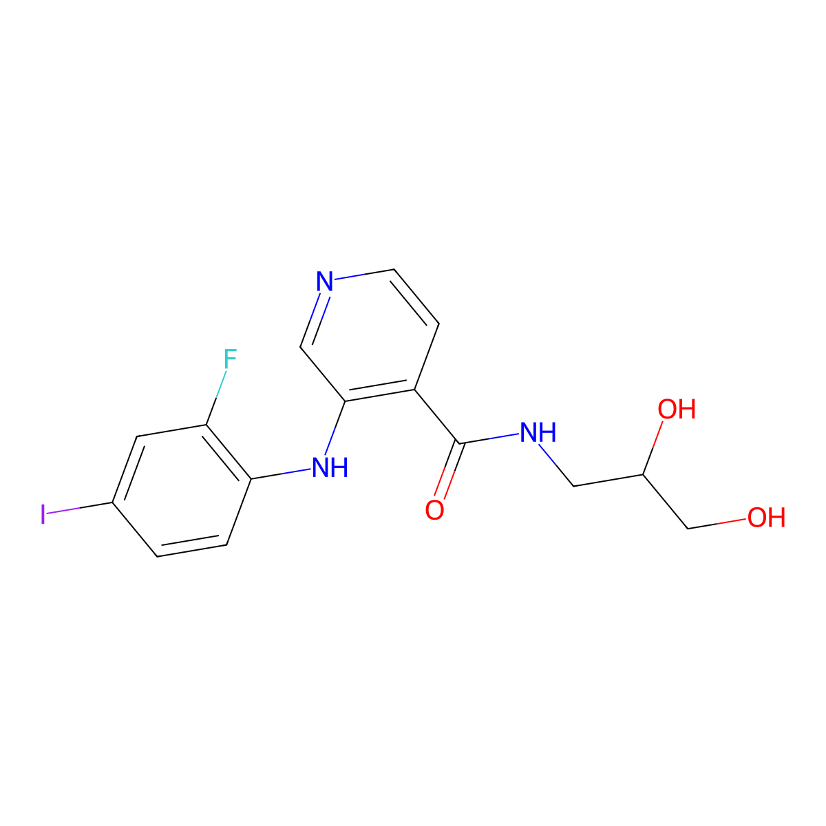 Pimasertib molecular structure, CAS 1236699-92-5