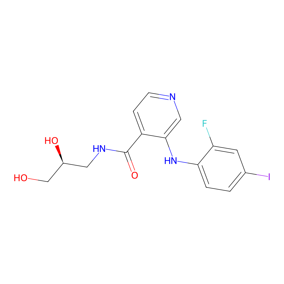 Pimasertib molecular structure, CAS 1236699-92-5