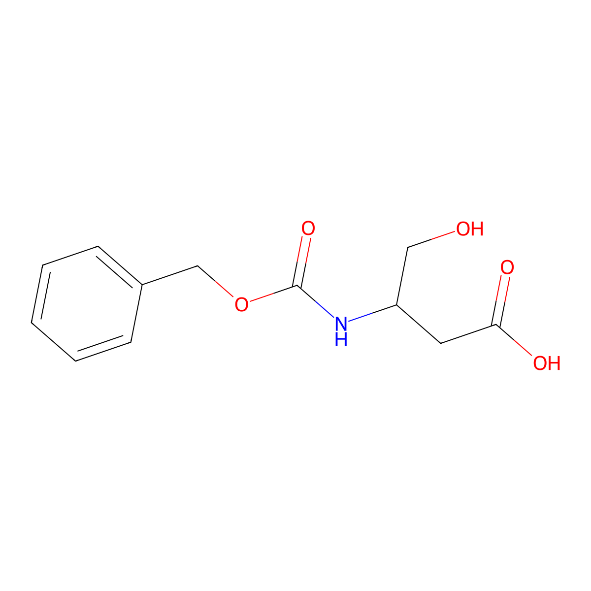 (R)-3-(((benzyloxy)carbonyl)amino)-4-hydroxybutanoic acid molecular structure, CAS 123673-31-4