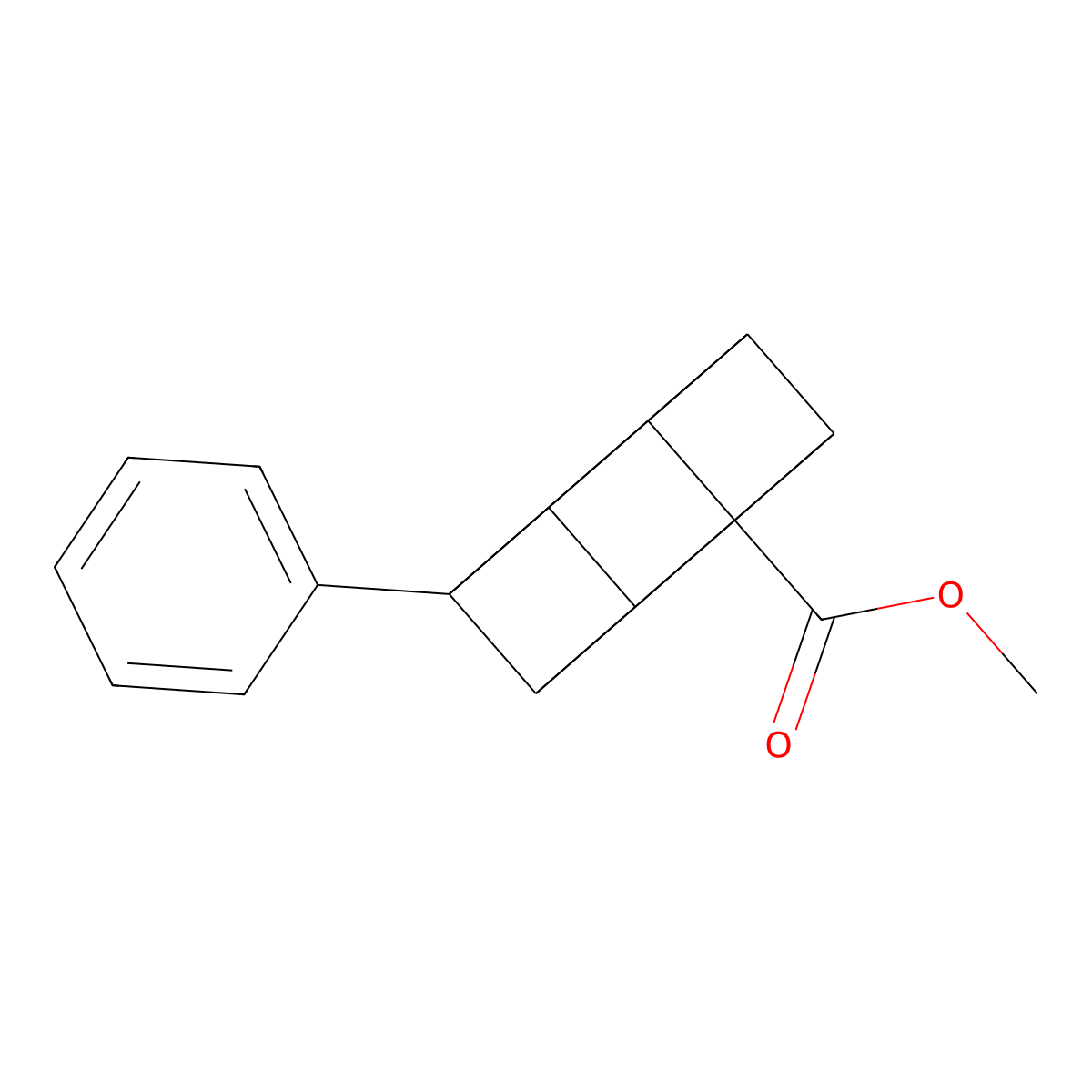 Methyl 4-phenylcubanecarboxylate molecular structure, CAS 123675-82-1