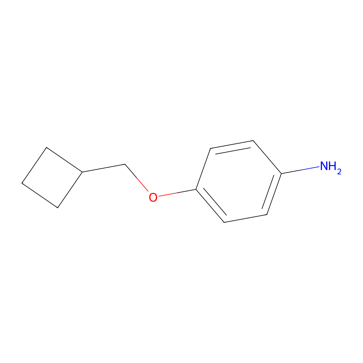 4-(Cyclobutylmethoxy)aniline molecular structure, CAS 1236764-07-0