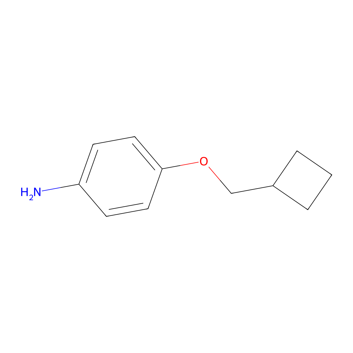4-(Cyclobutylmethoxy)aniline molecular structure, CAS 1236764-07-0