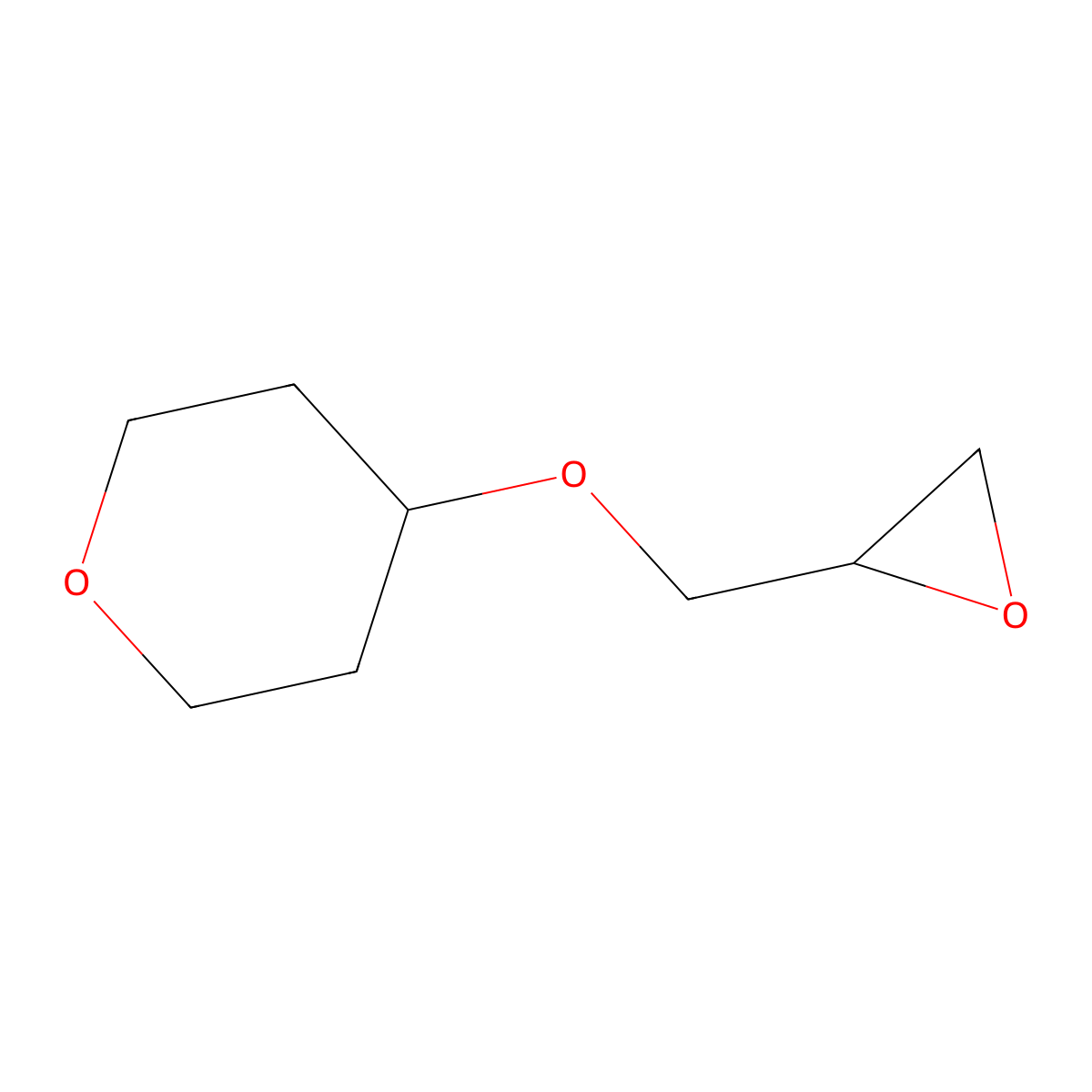 4-(Oxiran-2-ylmethoxy)oxane molecular structure, CAS 1236764-54-7