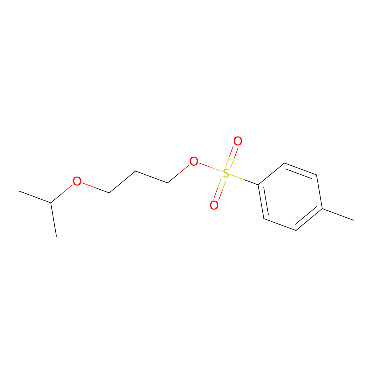3-(Propan-2-yloxy)propyl 4-methylbenzene-1-sulfonate molecular structure, CAS 1236766-01-0