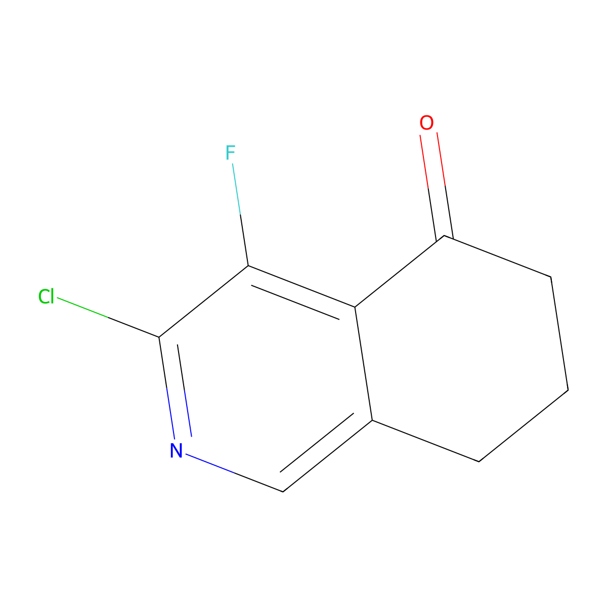 3-chloro-4-fluoro-7,8-dihydro-6H-isoquinolin-5-one molecular structure, CAS 1236769-87-1