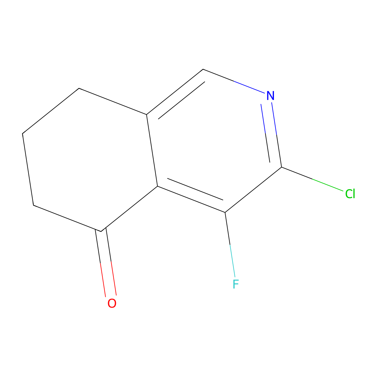3-chloro-4-fluoro-7,8-dihydro-6H-isoquinolin-5-one molecular structure, CAS 1236769-87-1