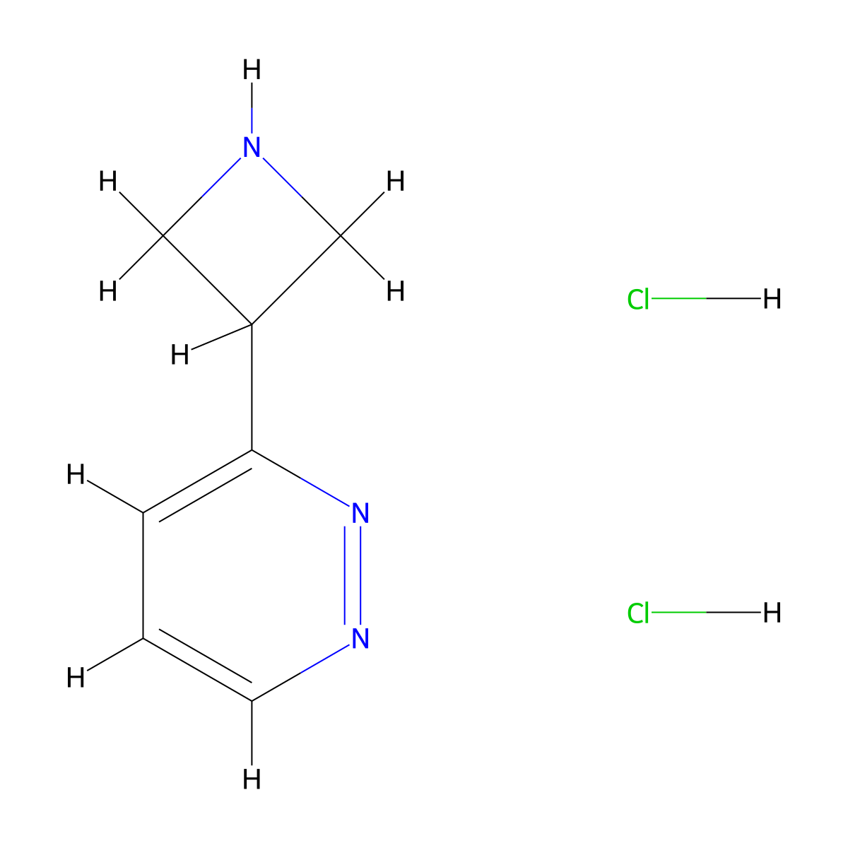 3-(Azetidin-3-yl)pyridazine dihydrochloride molecular structure, CAS 1236792-55-4