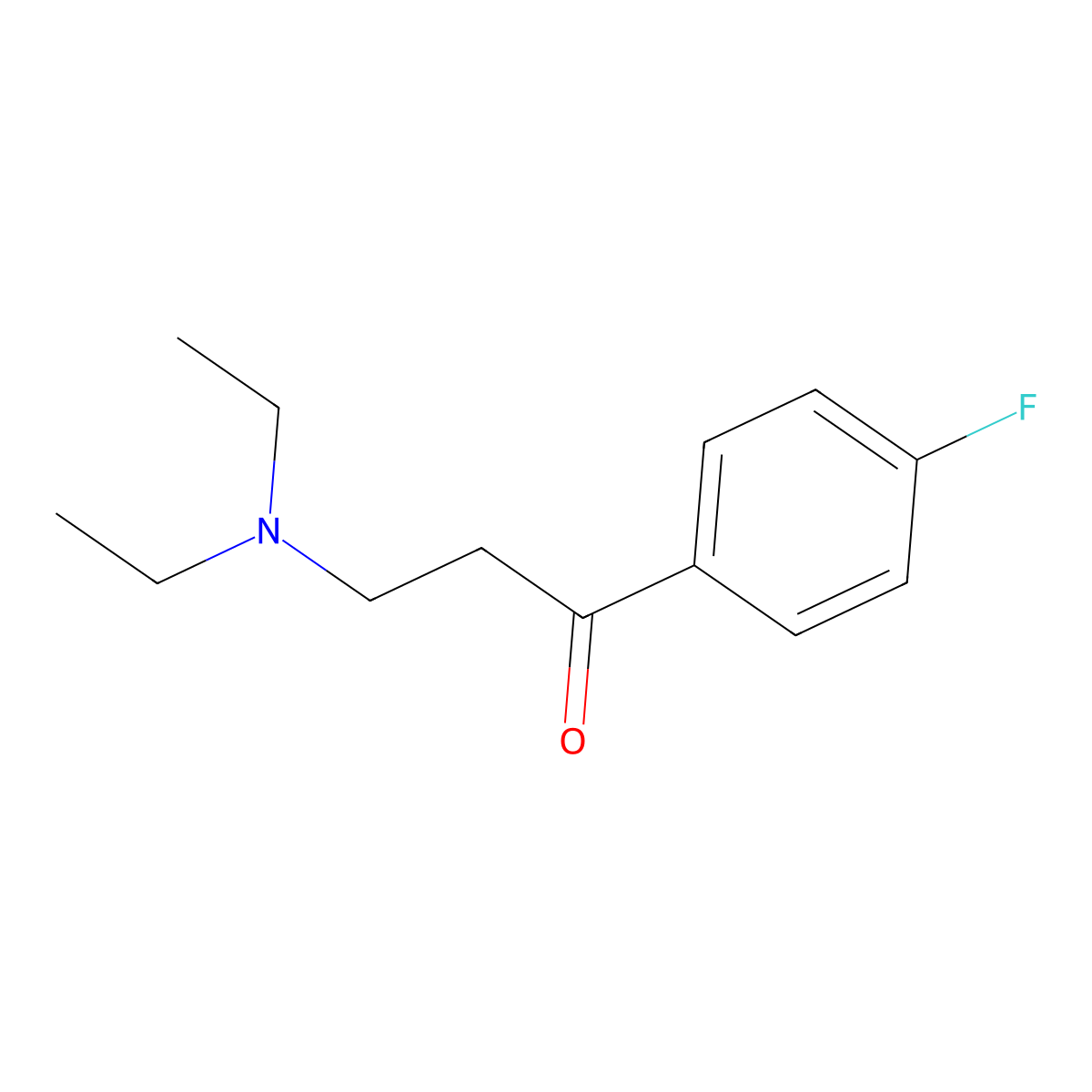 3-(Diethylamino)-1-(4-fluorophenyl)-1-propanone molecular structure, CAS 123685-69-8