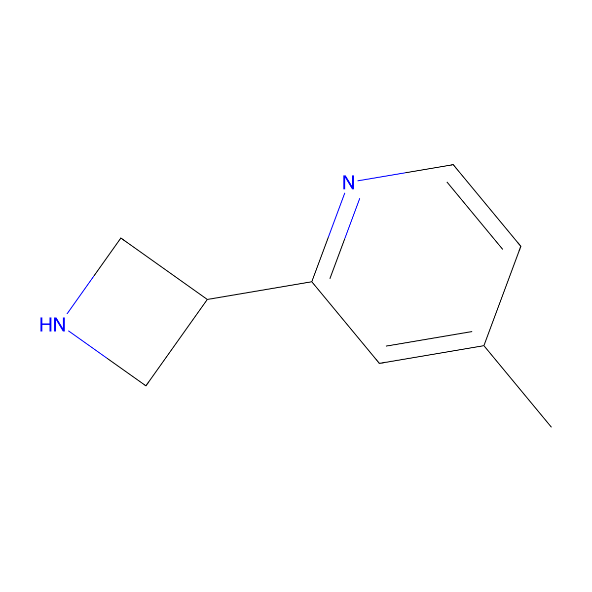 2-(Azetidin-3-yl)-4-methylpyridine molecular structure, CAS 1236861-44-1