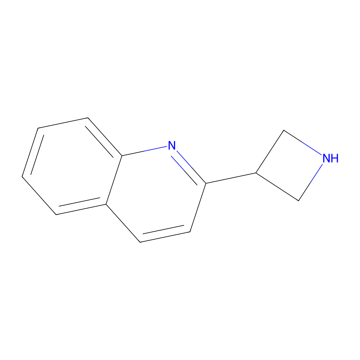 2-(Azetidin-3-yl)quinoline molecular structure, CAS 1236861-65-6