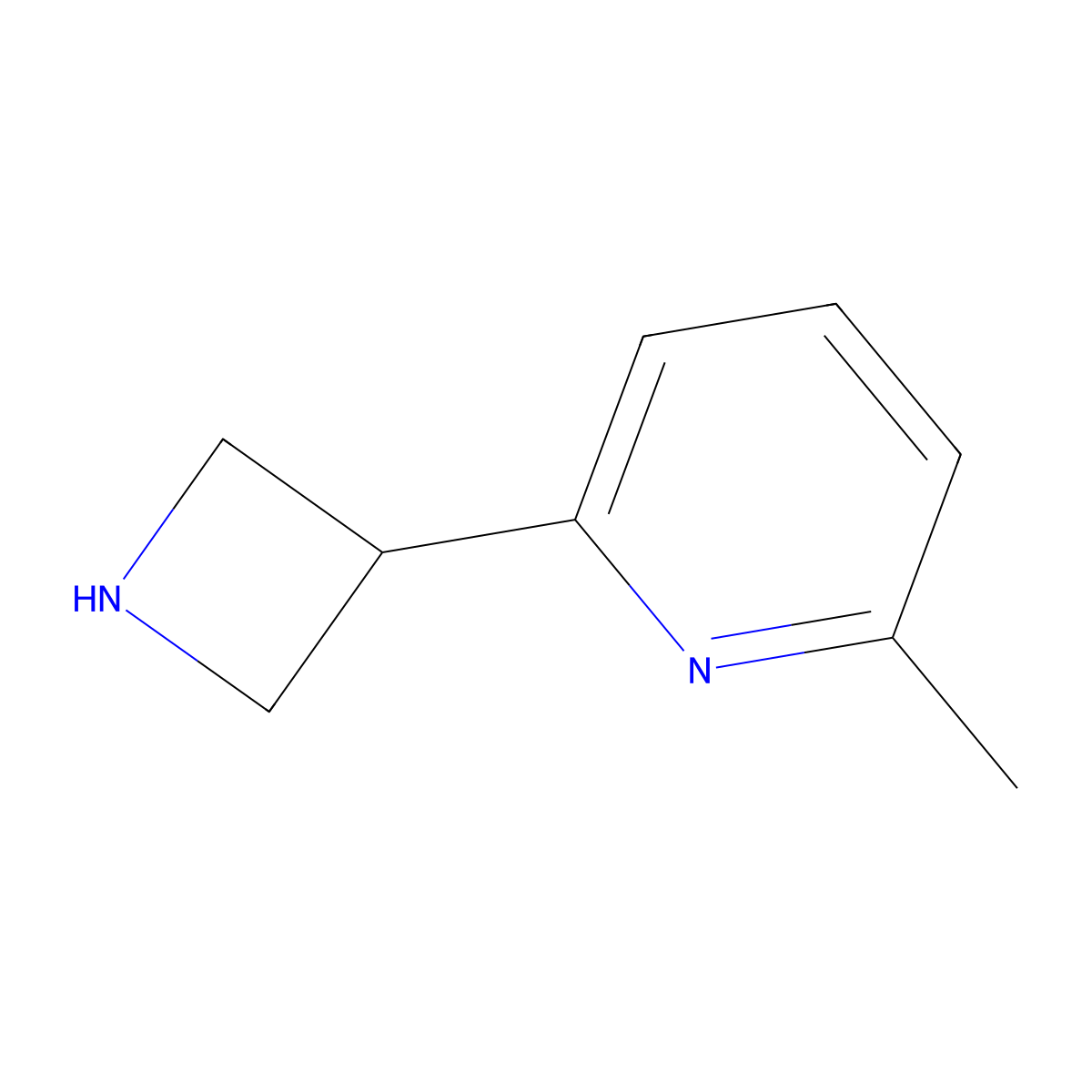 2-(Azetidin-3-yl)-6-methylpyridine molecular structure, CAS 1236861-67-8