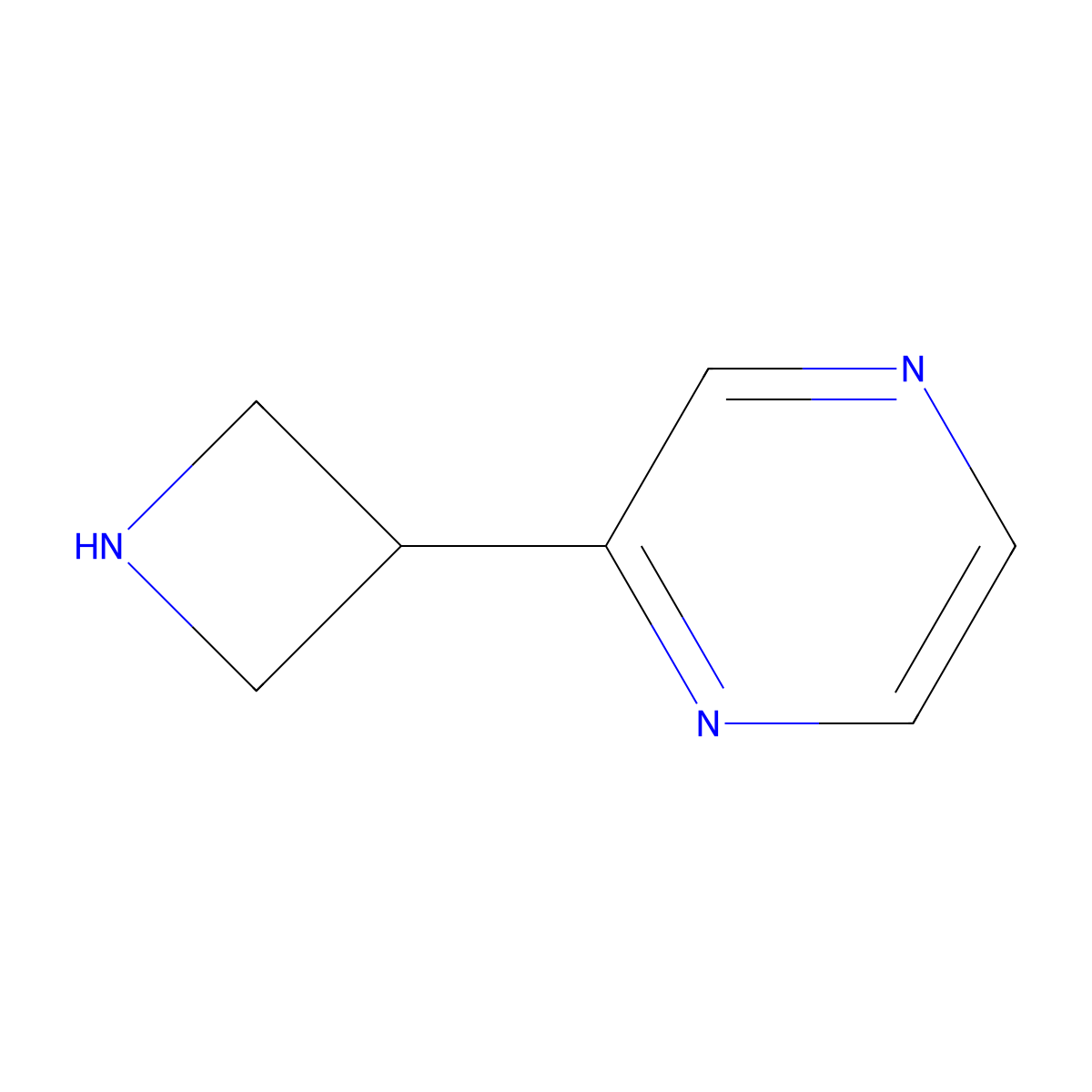 2-(Azetidin-3-yl)pyrazine molecular structure, CAS 1236861-70-3
