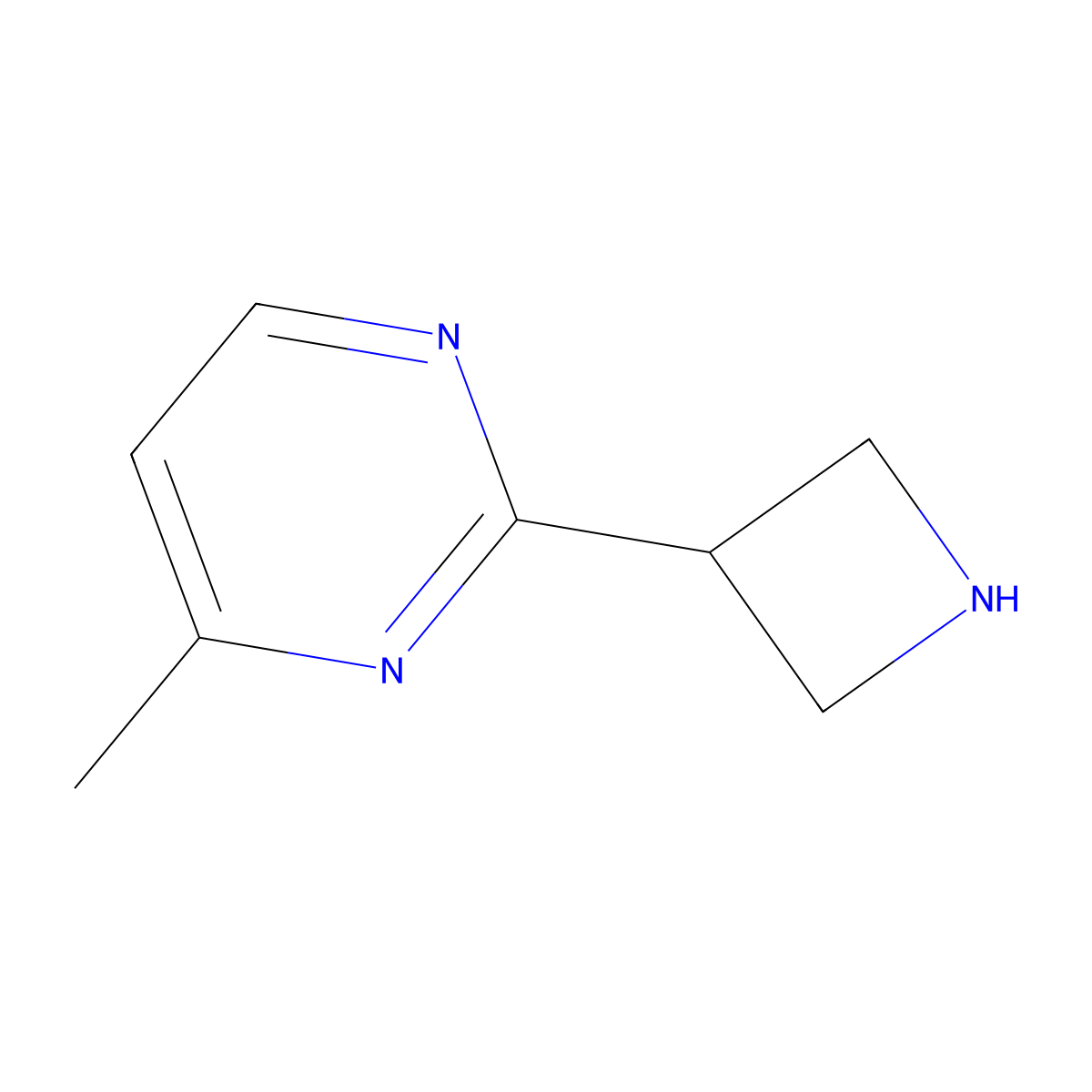 2-(Azetidin-3-yl)-4-methylpyrimidine molecular structure, CAS 1236861-95-2