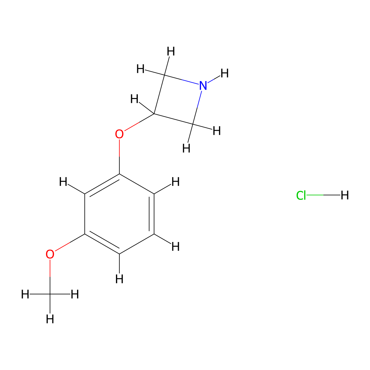 3-(3-Methoxyphenoxy)Azetidine Hydrochloride molecular structure, CAS 1236862-22-8