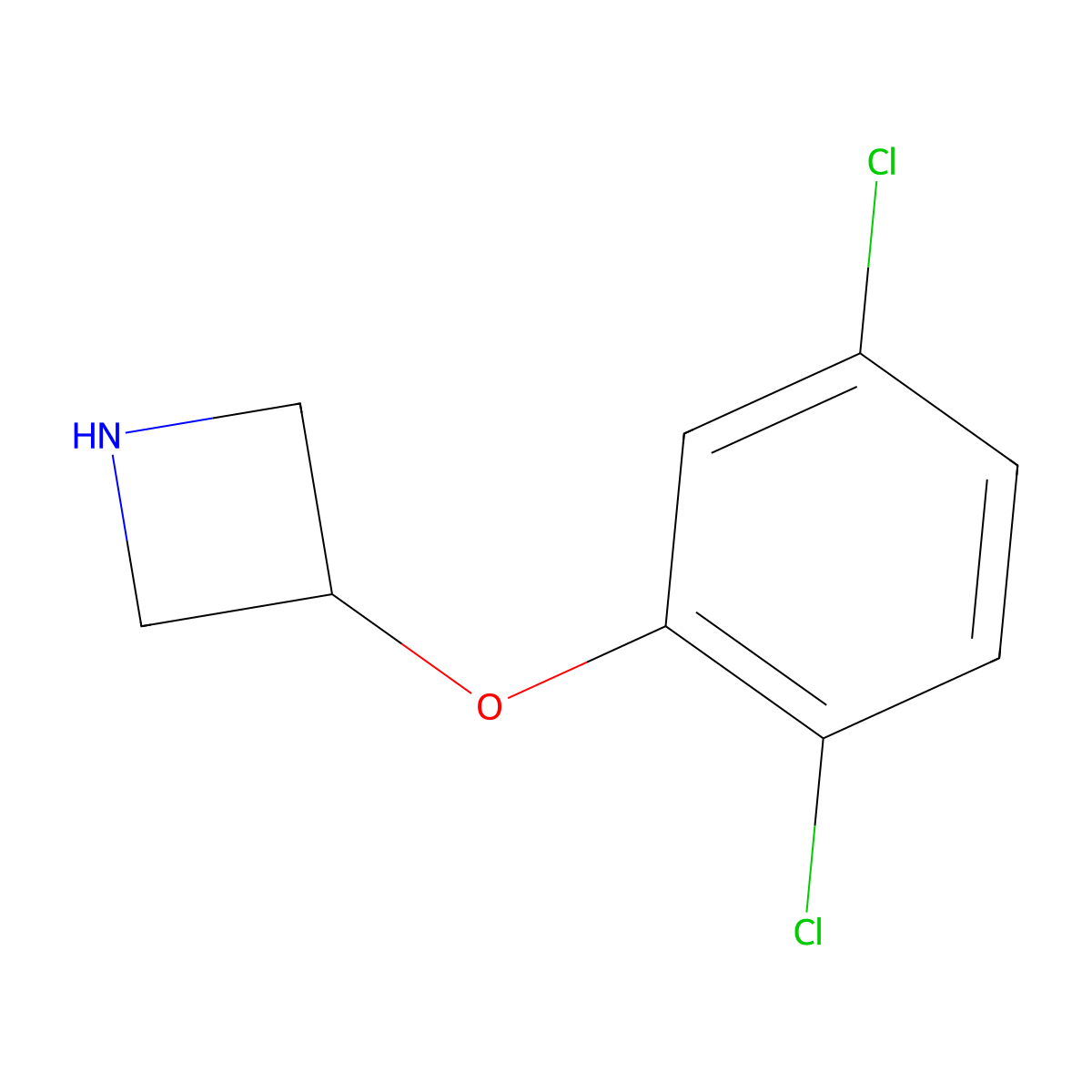 3-(2,5-Dichlorophenoxy)azetidine molecular structure, CAS 1236862-29-5