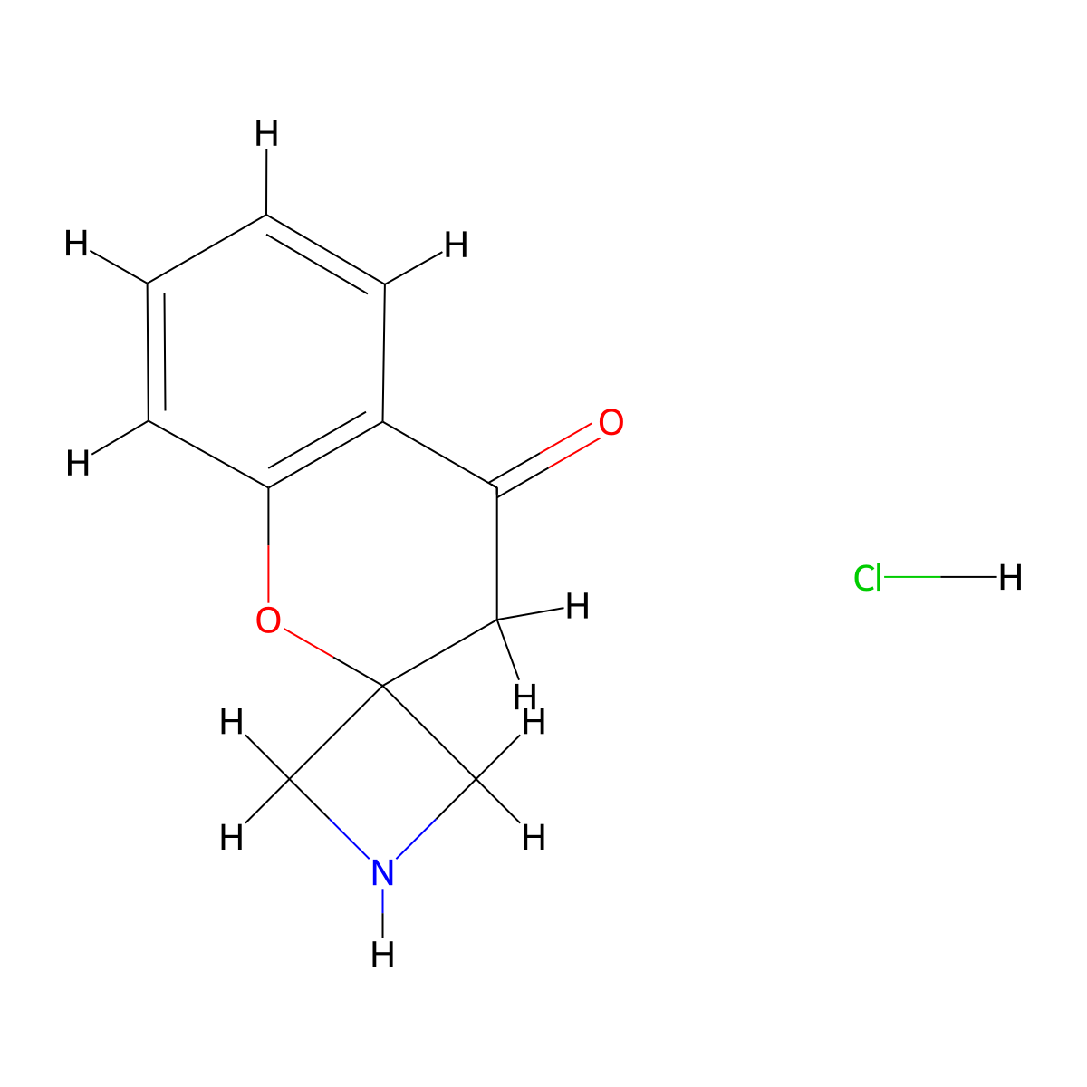 3',4'-Dihydrospiro(azetidine-3,2'-(1)benzopyran)-4'-one hydrochloride molecular structure, CAS 1236862-45-5