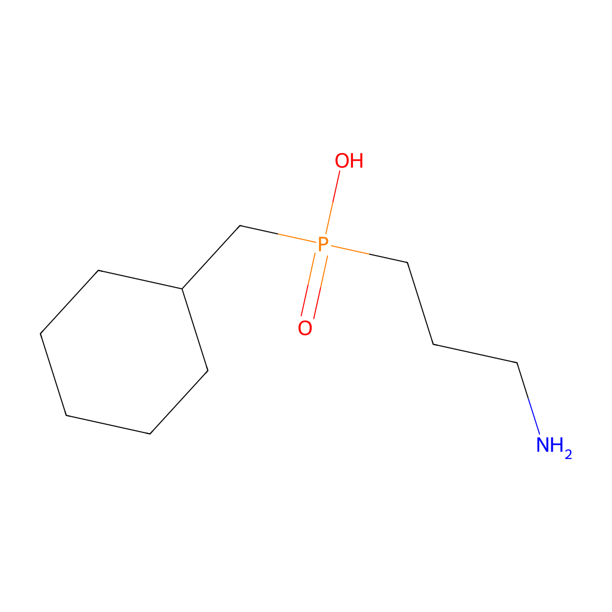 3-Aminopropyl-cyclohexylmethylphosphinic acid molecular structure, CAS 123691-14-5
