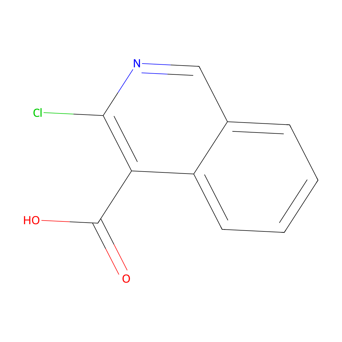 3-Chloroisoquinoline-4-carboxylic acid molecular structure, CAS 123695-38-5