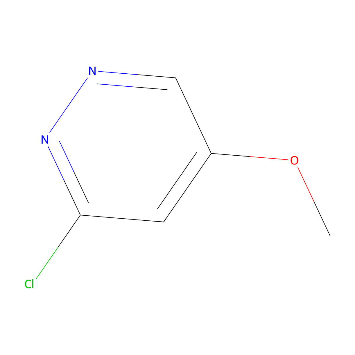 3-Chloro-5-methoxypyridazine molecular structure, CAS 123696-02-6