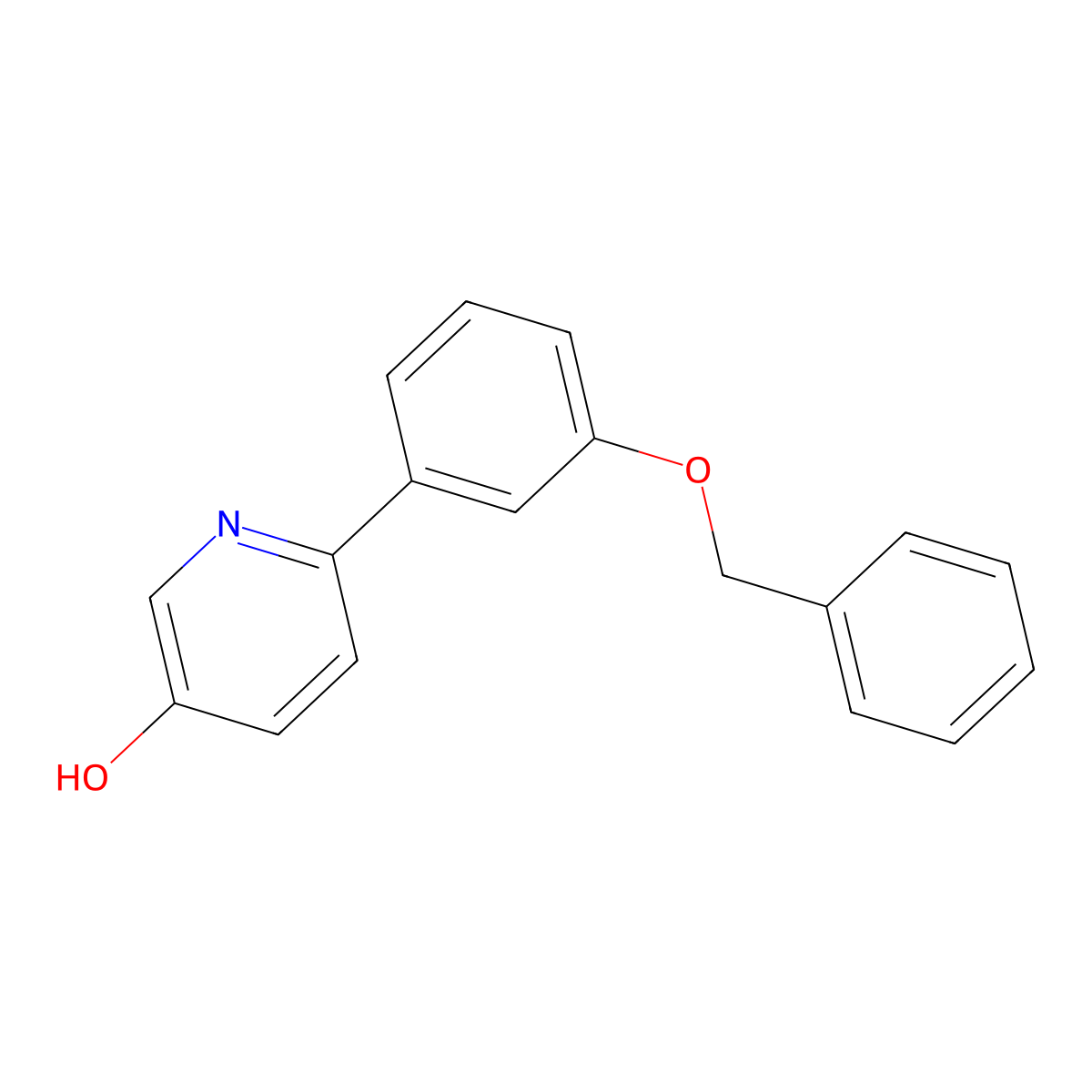 2-(3-Benzyloxyphenyl)-5-hydroxypyridine molecular structure, CAS 1237007-68-9