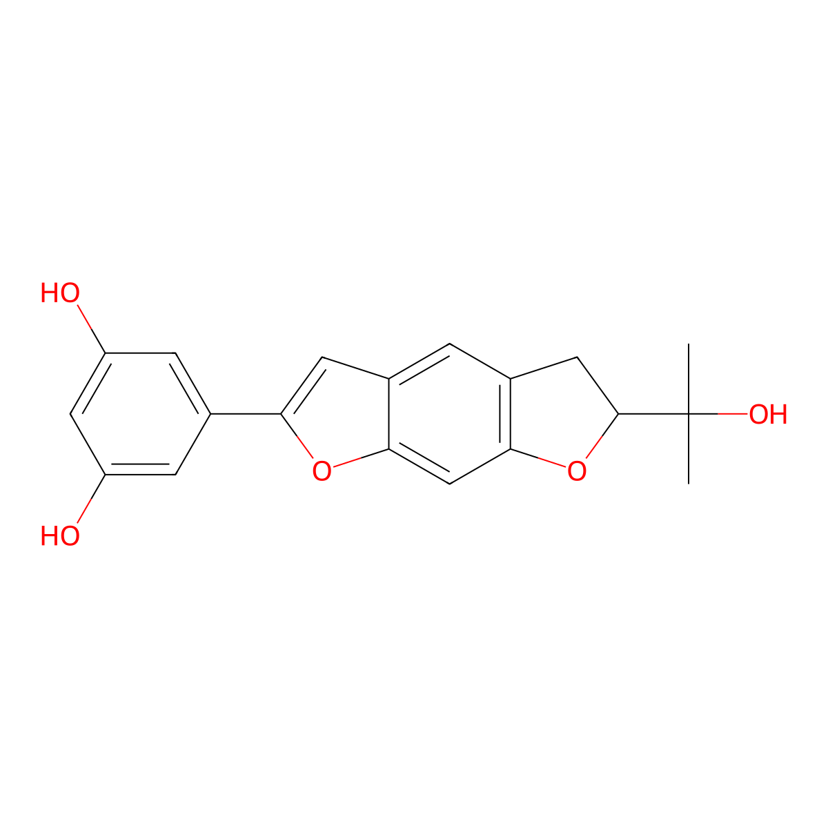 (-)-Moracin O molecular structure, CAS 123702-97-6