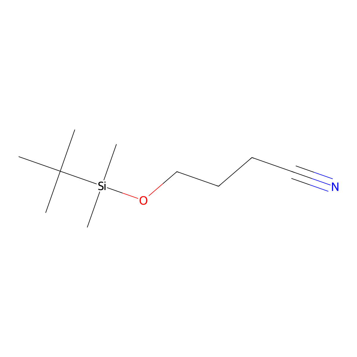 4-[(tert-Butyldimethylsilyl)oxy]butanenitrile molecular structure, CAS 123703-37-7