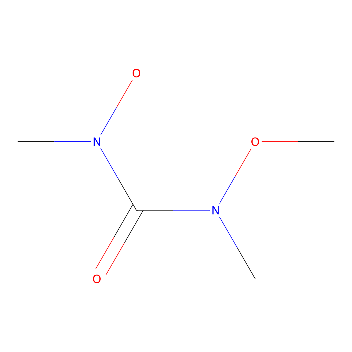 1,3-Dimethoxy-1,3-dimethylurea molecular structure, CAS 123707-26-6