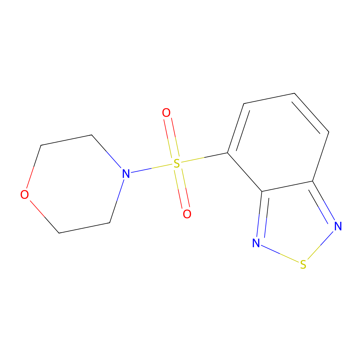 4-(2,1,3-Benzothiadiazol-4-ylsulfonyl)morpholine molecular structure, CAS 123708-48-5