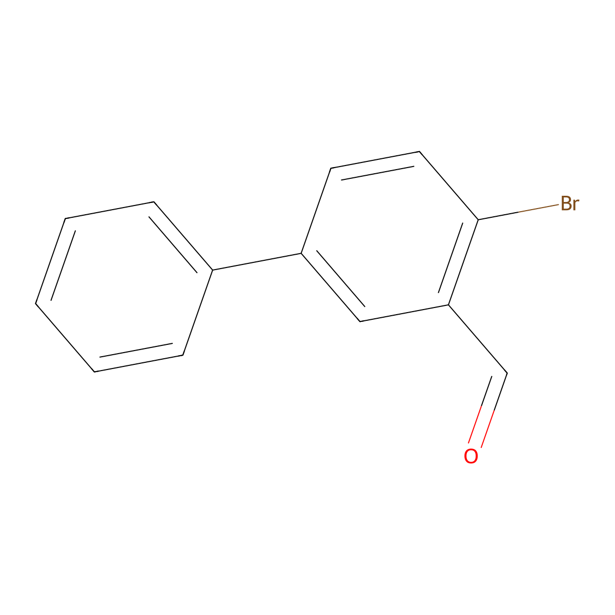4-Bromo-[1,1'-biphenyl]-3-carbaldehyde molecular structure, CAS 1237107-66-2