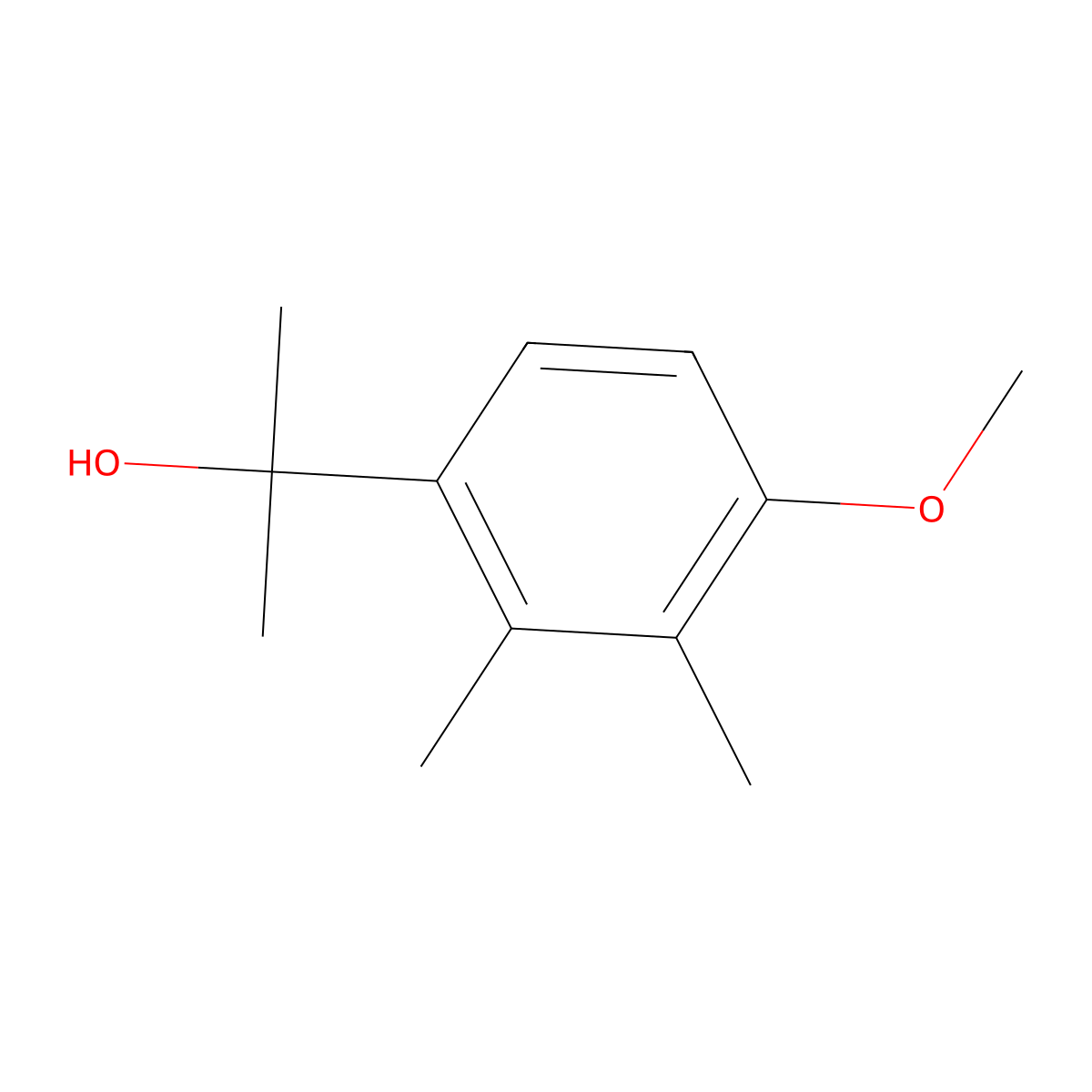 4-Methoxy-alpha,alpha,2,3-tetramethylbenZenemethanol molecular structure, CAS 1237141-71-7