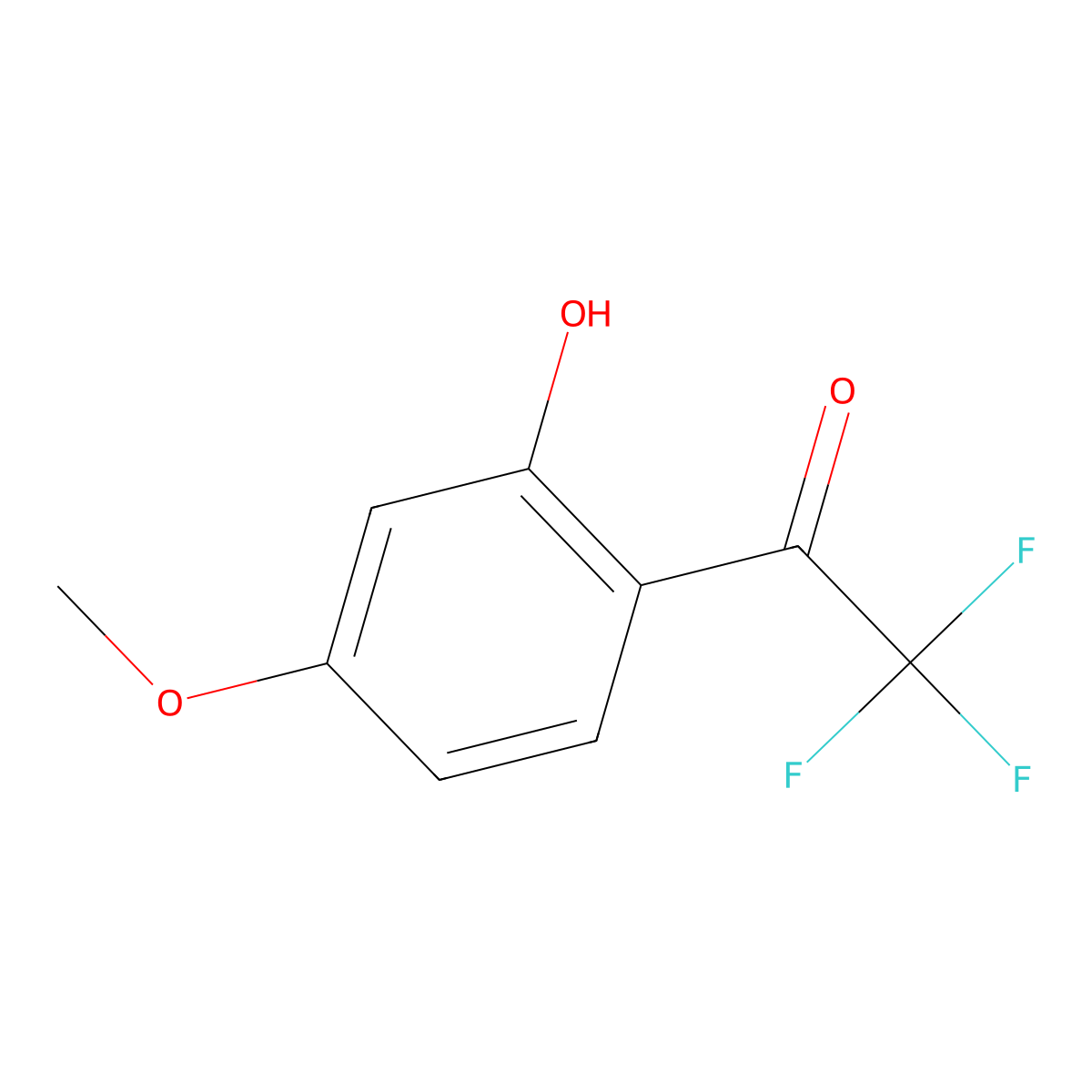 2,2,2-Trifluoro-1-(2-hydroxy-4-methoxyphenyl)ethanone molecular structure, CAS 123716-19-8