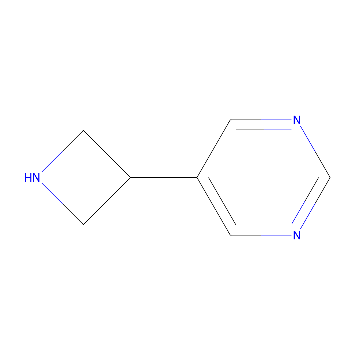 5-(Azetidin-3-yl)pyrimidine molecular structure, CAS 1237171-04-8