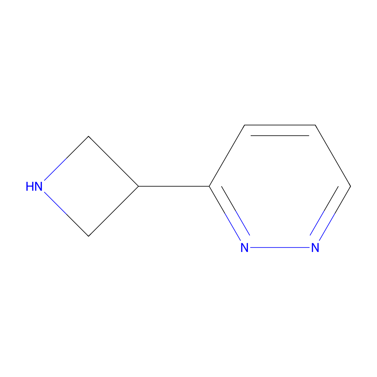 3-(Azetidin-3-yl)pyridazine molecular structure, CAS 1237171-05-9