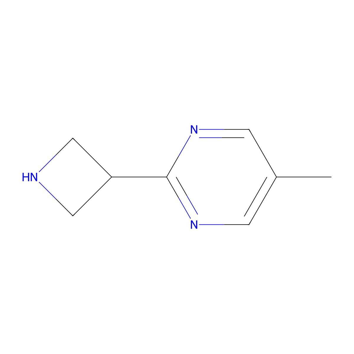 2-(Azetidin-3-yl)-5-methylpyrimidine molecular structure, CAS 1237171-23-1