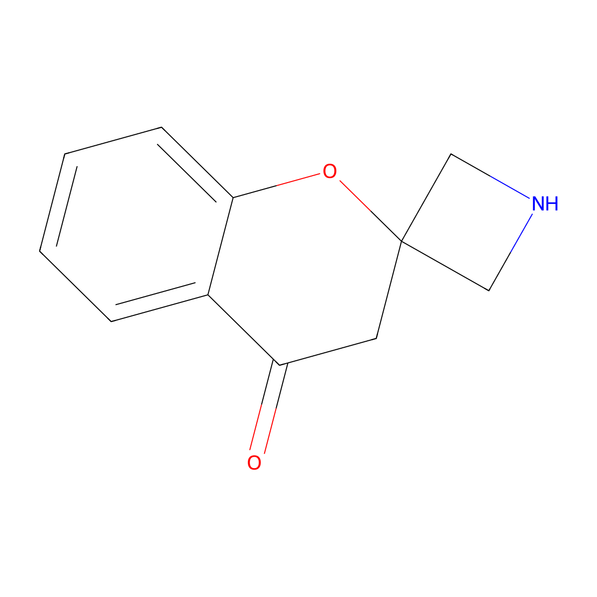 Spiro[azetidine-3,2'-chroman]-4'-one molecular structure, CAS 1237171-28-6