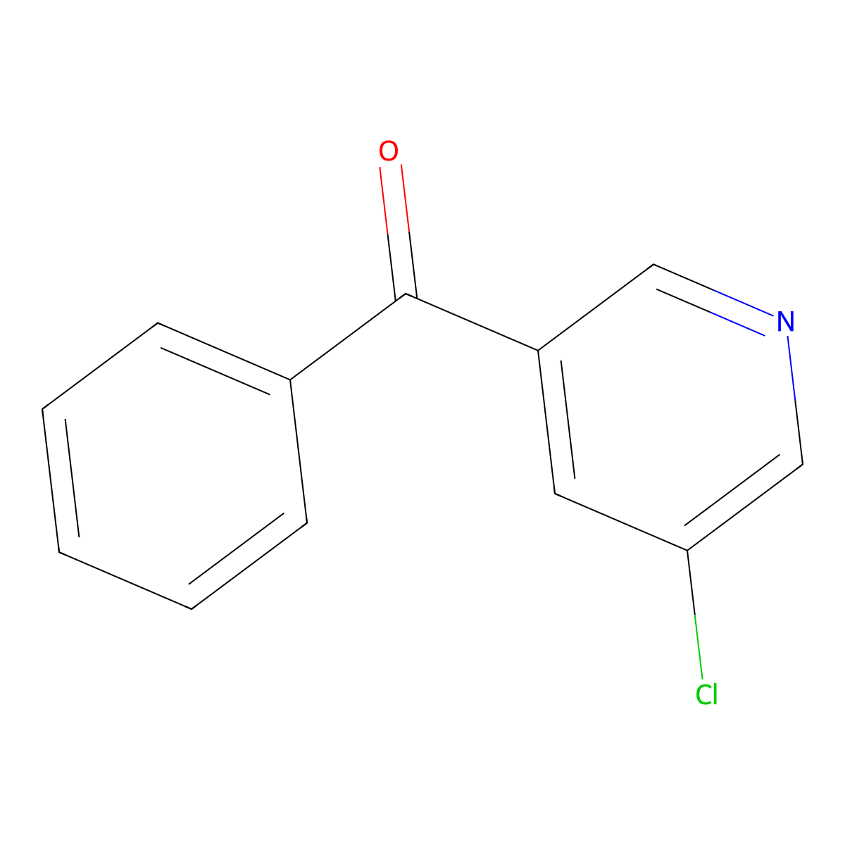 (5-Chloro-3-pyridinyl)phenylmethanone molecular structure, CAS 123734-39-4