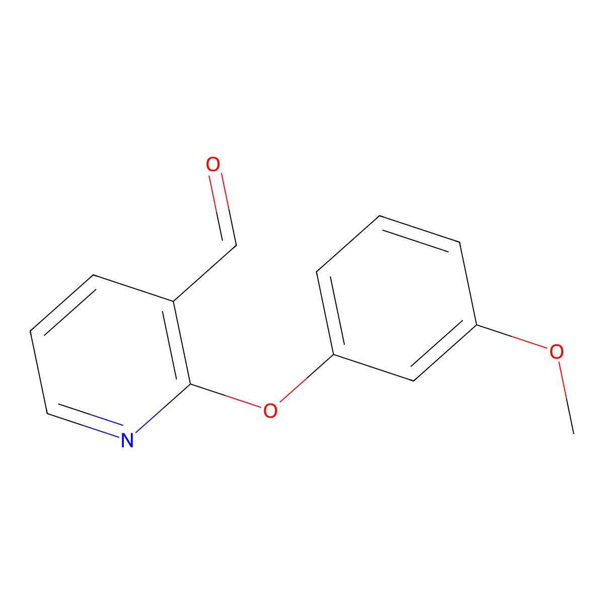 2-(3-Methoxyphenoxy)pyridine-3-carbaldehyde molecular structure, CAS 123740-38-5